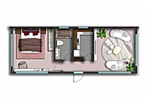 Высококачественный мобильный разборный стальной контейнерный дом с современным дизайном, устойчивый к высоким и низким температурам - Product Image 6