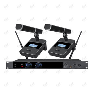 ระบบไมโครโฟนไร้สายแบบสองช่องสัญญาณ BD-26 ชุดไมค์แบบมือถือ UHF พร้อมหน้าจอดิจิตอล สำหรับการแสดงบนเวที การพูด และคาราโอเกะ - Product Image 6