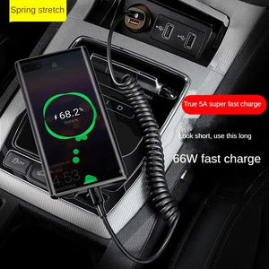 Câble de charge de téléphone en spirale USB Type C Cordon de charge rapide télescopique Tresse Blindage Universel pour Samsung pour Xiaomi pour Huawei S - Product Image 3