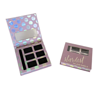 Haute qualité personnalisable couleur bricolage magnétique ombre à paupières Palette boîte de maquillage carré brillant mat Options de stratification produits en papier