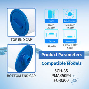 Filtro a cartuccia per piscina di ricambio di alta qualità filtro per piscina termale 5CH-35 PMAX50P4 FC-0300 - Product Image 4