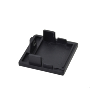 Profilé LED en aluminium anodisé noir avec diffuseur de lumière LED micro-prismatique