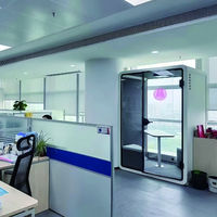 Cabina de Oficina Móvil, Sala de Negociación, Cabina de Estudio para Interiores, Cabina Acústica Prefabricada para Exteriores