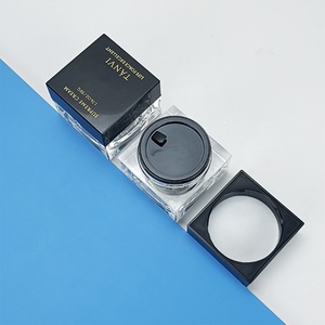 Envase de Lujo Vacío para Cosméticos y Crema Hidratante, 15g 30g 50g 100g, Tarro Cuadrado de Plástico Acrílico Negro con Protección UV para Gel de Uñas - Product Image 6