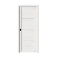 Porte intérieure insonorisée haut de gamme en WPC, porte imperméable à texture bois, adaptée aux chambres et aux salles de bain