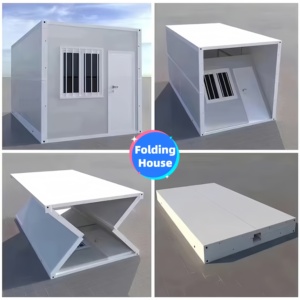 Casa Contenedor Plegable Estándar, Oficina Portátil Prefabricada para Obras, Cabañ<span class=keywords><strong>a</strong></span> Modular, Instalación Rápida, Casa Contenedor Plegable - Product Image 5