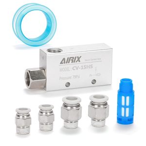 เครื่องกำเนิดสุญญากาศ Airix รุ่น Cv-15hs 79Psi อลูมิเนียม ขนาดกะทัดรัด พร้อมอุปกรณ์และตัวกรอง - Product Image 1