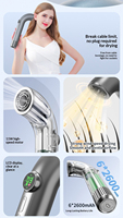 Nouveau ventilateur portable USB à air chaud avec logo personnalisé, moteur sans balais haute vitesse 11W, batterie 15600mAh, version anglaise pour usage extérieur