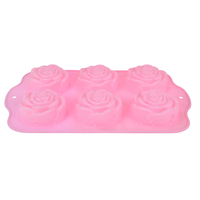 Moule à gâteau en silicone en forme de rose pour la Saint-Valentin, mariage, dessert, chocolat, pâtisserie