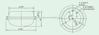 Lampe d'urgence CPD2-1 60W IP20, LED incandescente, luminaire circulaire de plafond marin