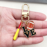 Porte-clés en alliage de zinc motif goutte d'huile de dessin animé, prix de compétition sportive, vente chaude transfrontalière, pendentif pour sac cadeau, impression numérique