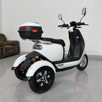 Scooter de mobilité pour cyclomoteur électrique 2000W 1000W 72V 35Ah Cruiser Adultes Raincover Roof Pizza Food Delivery Mobility Close Type