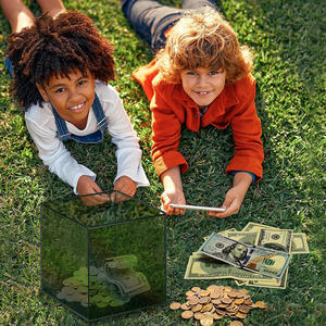 <span class=keywords><strong>Tirelire</strong></span> en acrylique transparent personnalisé <span class=keywords><strong>Tirelire</strong></span> <span class=keywords><strong>à</strong></span> ouvrir pour adultes ou enfants <span class=keywords><strong>Tirelire</strong></span> en acrylique transparent pour économiser - Product Image 2