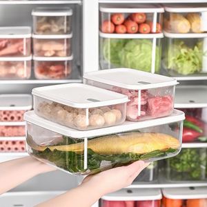 5 Pack Airtight Fridge Storage <b>Container</b> with Lid Stackable BPA-Free <b>Refrigerator</b> Vegetable Fruit Storage <b>Containers</b> - Product Image 2