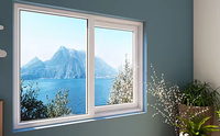 Ventanas Arqueadas Redondas de PVC, Abatibles, Vidrio Templado, Tamaño Personalizado, Decorativas para Paredes Exteriores de Villas