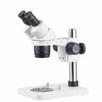 Binocular Head 500x Step Zoom Metallurgical Stereo Microscope with 360 Rotatable Viewing Head and Pole Stand