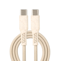 Câble de données USB écologique en paille de blé, câble de charge biodégradable, vie verte pour Samsung, pour Huawei, Xiaomi-M, Android type C