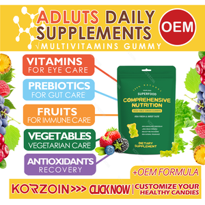 Formule personnalisée Halal sans sucre Astaxanthine Vitamine D3 K2 Superaliments Mélanges Mousse de mer Champignons Gel Candy Bloom Gummies verts - Product Image 2