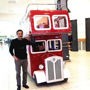 A buon mercato di Fabbrica Fornitura Diretta di Carnevale Amusement Park Rides Kiddie Elettrica Open Top Mini Londra <span class=keywords><strong>Autobus</strong></span> a due piani - Product Image 6