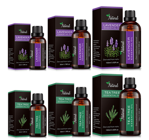 Olio Essenziale Puro al 100% da 51-100ml per Diffusore Umidificatore a Ultrasuoni per Auto, Lavanda, Tea Tree, Limone, Menta Piperita - Product Image 2