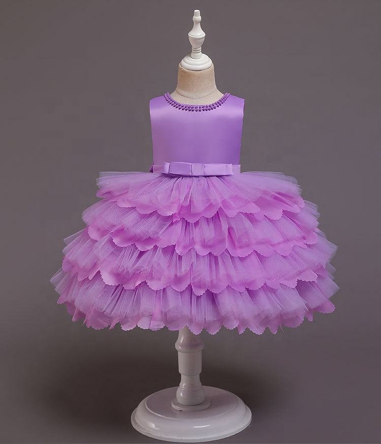 Infant Princess Dress Puff Layered Boutique Cupcake Dress New Born Baby  Girl Pretty Princess Tulle Dress for Birthday Party