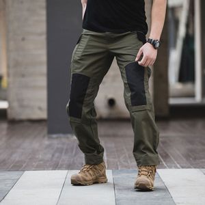 <span class=keywords><strong>Verano</strong></span> Trekking Senderismo Casual Cargo Pantalones <span class=keywords><strong>Trabajo</strong></span> Rodillas Parche Verde Hombres Pantalones tácticos impermeables - Product Image 4