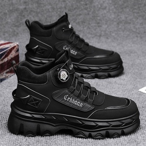Men's <b>Shoes</b> 2025 New Autumn Winter Outdoor Sports Casual Mesh Lace-Up Wear-Resistant Non-Slip <b>Work</b> Boots Trendy - Product Image 2
