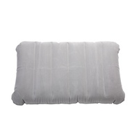 PVC Gevlokte Opblaasbare Slaapkussen Reiskussen Buitenkamperen Slaapkussen 47x30cm Rechthoekig Groothandel