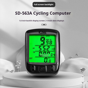 Compteur de vitesse filaire étanche pour vélo avec écran LCD et rétroéclairage Ordinateur de vélo Capteur Compteur de vitesse Chronomètre - Product Image 4