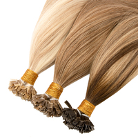 Extensions de cheveux humains Remy de qualité supérieure à pointe plate avec kératine pour usage professionnel en salon de beauté