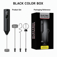 Mousseur à lait électrique personnalisé sans MOQ, batteur à œufs portatif rechargeable Type-C, fouet 3 vitesses pour petites entreprises