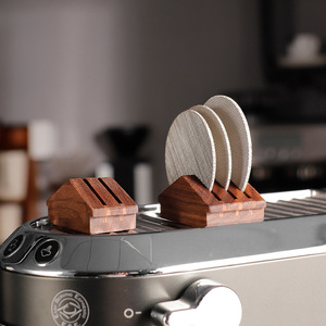 Support de rangement pour filtre à café en bois de noyer, design moderne et simple, pour la maison, le café, le restaurant - Product Image 2