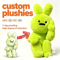 Jouets d'anniversaire en peluche longue et douce en coton personnalisés - Fabricant OEM - Poupées en peluche sur mesure 31cm-50cm Unisexe