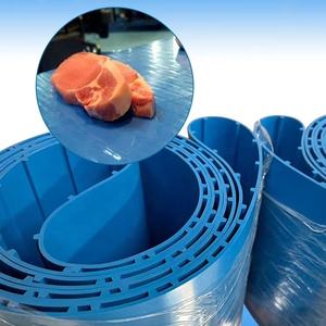 Dayanıklı hijyenik termodrive homojen bant gıda sınıfı mavi PU TPU konveyör bant - Product Image 3