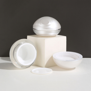 Gran oferta, contenedor vacío redondo recto blanco perla, <span class=keywords><strong>botella</strong></span> <span class=keywords><strong>de</strong></span> perla, <span class=keywords><strong>botella</strong></span> <span class=keywords><strong>de</strong></span> loción <span class=keywords><strong>de</strong></span> crema acrílica, <span class=keywords><strong>botella</strong></span> - Product Image 5