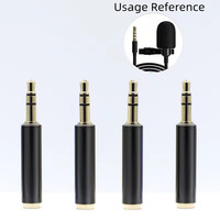 Adaptateur audio stéréo plaqué or 3.5mm TRS mâle vers femelle TRRS 3.5mm 3 4 pôles pour téléphone haut-parleur Microphone lecteur DVD
