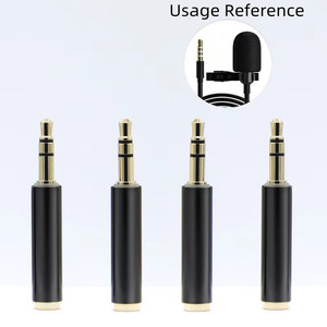 Adaptateur audio stéréo plaqué or 3.5mm <span class=keywords><strong>TRS</strong></span> mâle vers femelle <span class=keywords><strong>TRRS</strong></span> 3.5mm 3 4 pôles pour téléphone haut-parleur Microphone lecteur DVD - Product Image 3