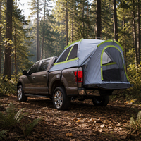 Tente de toit de voiture pour 3-4 personnes, double couche, Oxford imperméable, quatre saisons, ouverture automatique rapide, design camouflage pour pick-up