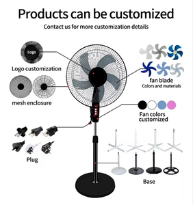 <span class=keywords><strong>Ventilateur</strong></span> sur pied de 16 pouces pour usage commercial et domestique, avec commande mécanique, alimentation électrique, en plastique – Prix compétitif - Product Image 2