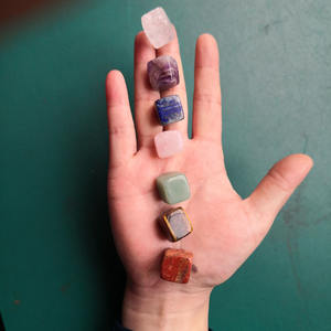 Kits de pierres de guérison chakra <span class=keywords><strong>en</strong></span> cristaux, pierres précieuses semi-précieuses, alignement arc-<span class=keywords><strong>en</strong></span>-ciel, jade coloré - Product Image 3