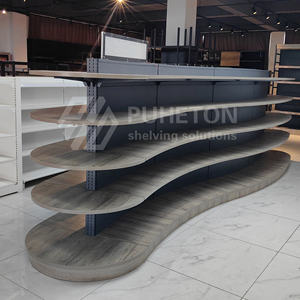 Tùy chỉnh ánh sáng nhiệm vụ kim loại Gondola Kệ siêu thị giá trong các kích cỡ khác nhau - Product Image 4