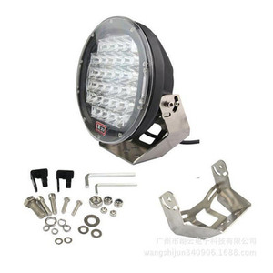 Faros delanteros LED de 185W y 9 pulgadas para camión 4x4 todoterreno, 37 Uds. * 5W, lámpara de trabajo de conducción SPOT con cubierta Biue negra y roja - Product Image 5