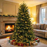 Direkter Fabrikgroßhandel Maßgefertigter Hochwertiger Voll-PE-Weihnachtsbaum für Innenraum-Weihnachtsdekoration
