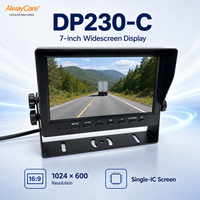 Moniteur LCD 7 pouces AlwayCare pour véhicule avec caméra de recul et écran de marche arrière automatique pour véhicules commerciaux