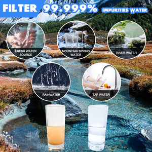 Nouveaux produits bouteille d'eau filtrée 304 bouteille filtrée à double paroi bouteille filtrée en acier inoxydable pour l'aventure en plein air - Product Image 3