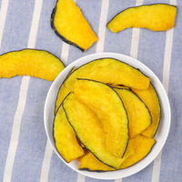 Chips de Calabaza Crujientes Semiduros Salados Fritos al Vacío a Baja Temperatura de Alta Calidad, Bajos en Grasas, Saludables, a Granel
