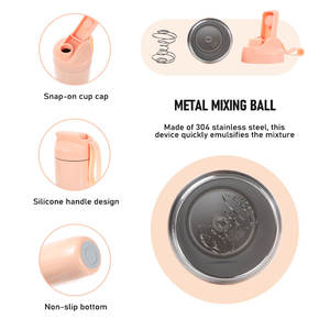 Bouteille shaker en acier inoxydable avec poignée, légère, en métal, pour la gym, le fitness, les sports de plein air, bouteille d'eau - Product Image 4