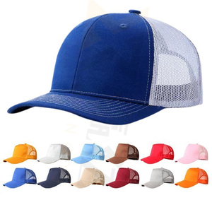 Cappello da camionista per sublimazione Logo personalizzato magazzino 5 pannello cappello in poliestere per sublimazione maglia maglia di sublimazione cappello da Baseball sublimazione - Product Image 1