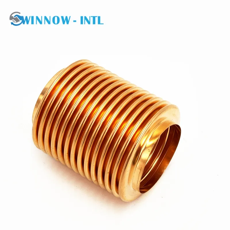 High Quality Formed Seamless Expansion Brass Bellows With Customized Available