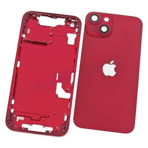 Telaio intermedio con cover posteriore per iPhone 14 Rosso - Product Image 1